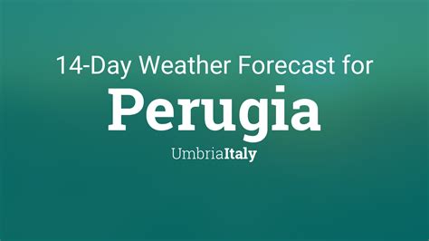 perugia weather forecast